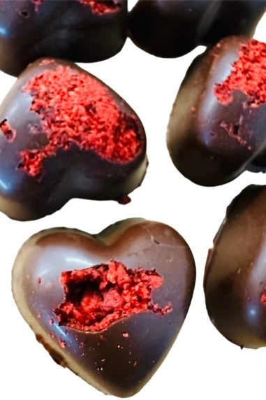 BEAN TO BAR CHOCOLATE LOVE HEARTS