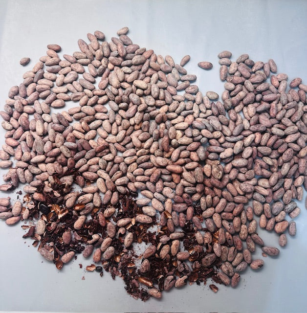 COCOA NIBS. Gentle roast.