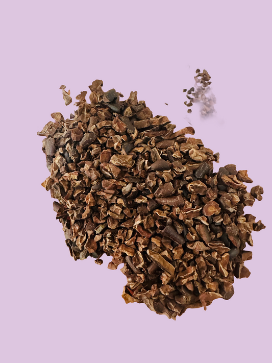 COCOA NIBS. Gentle roast.