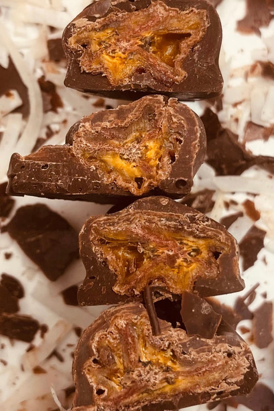 CHOCOLATE COATED BANANAS "A LOVE LETTER FROM EARTH"