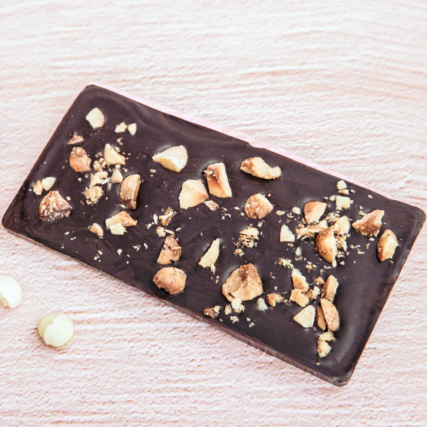 BEAN TO BAR CHOCOLATE WITH MAPLE CINNAMON MACADAMIA